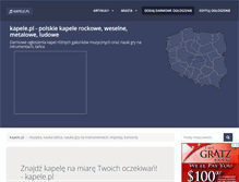 Tablet Screenshot of kapele.pl